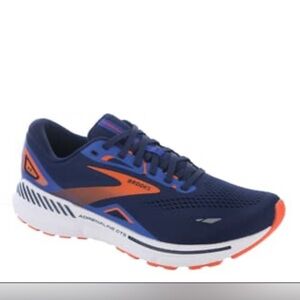 Brooks Navy and Orange Athletic Shoes
